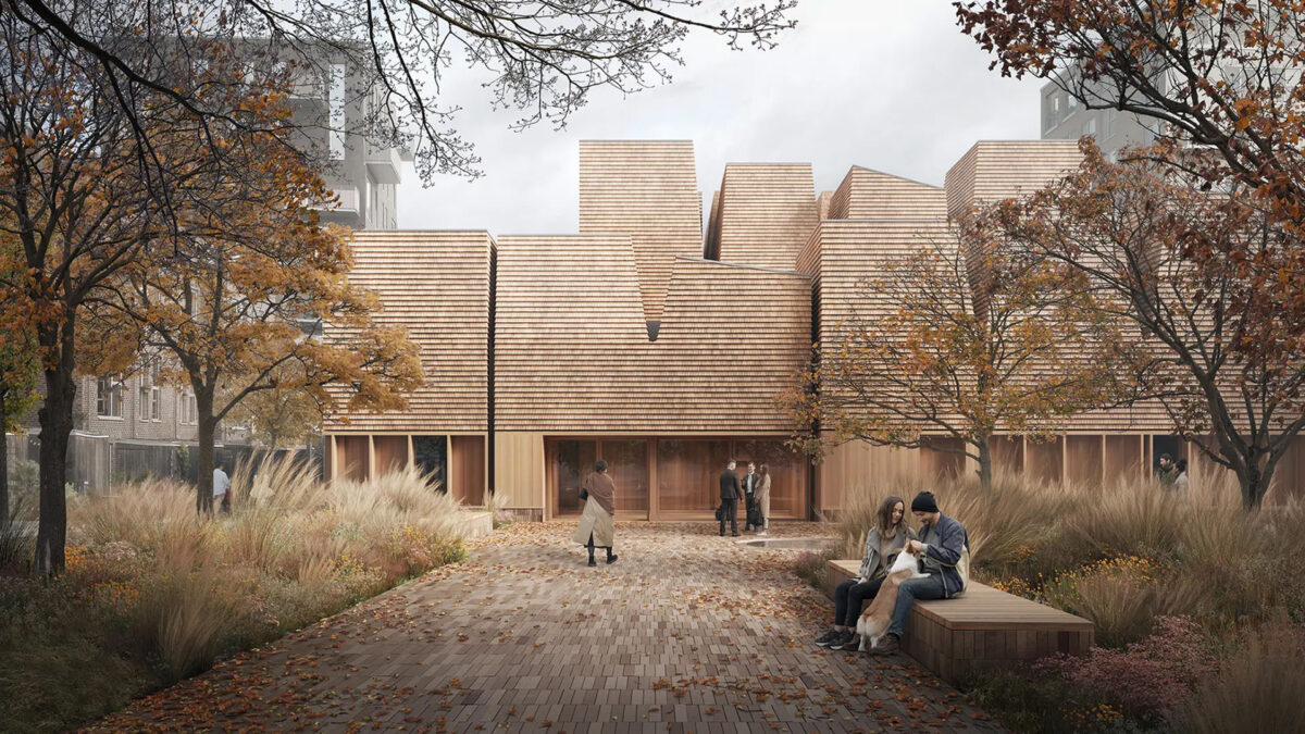 Visualisering af en kirke i Ørestad