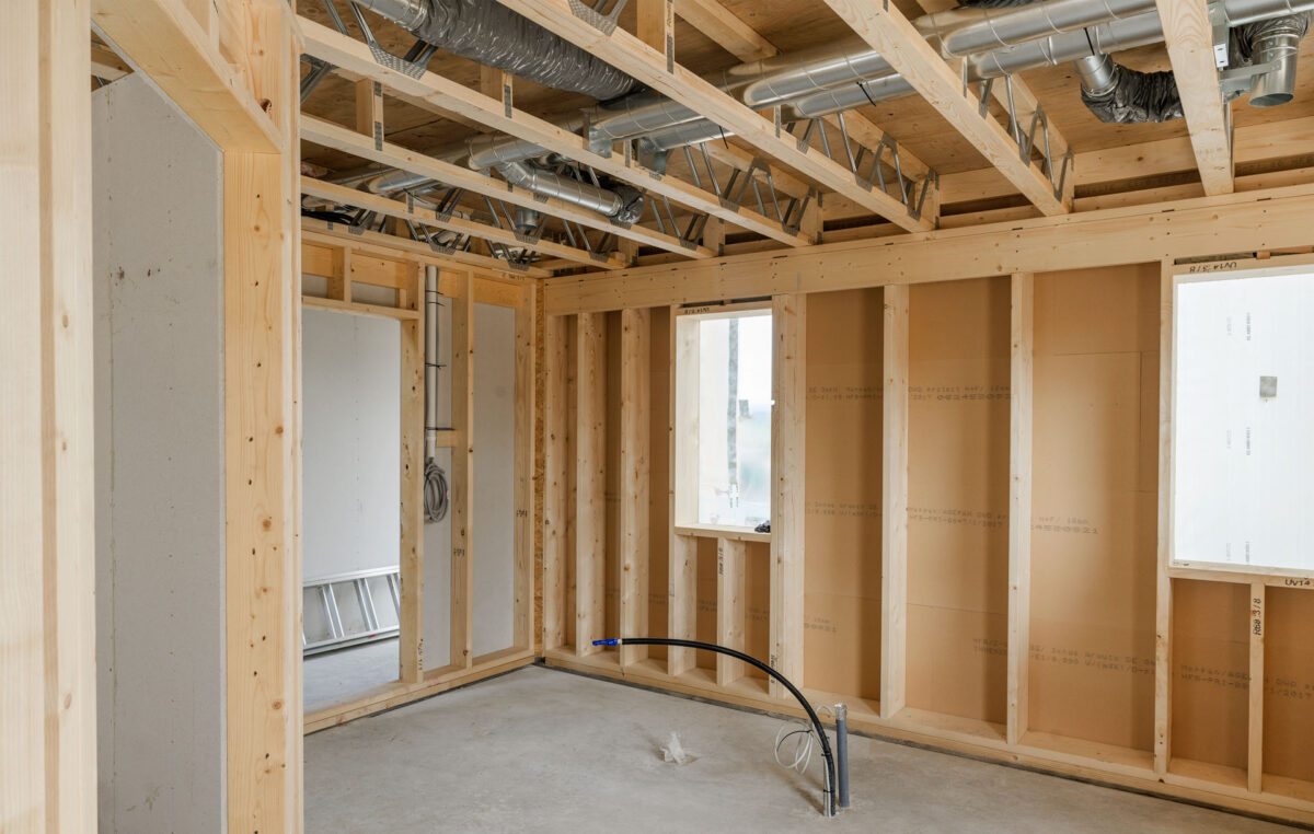 Råhus set indefra