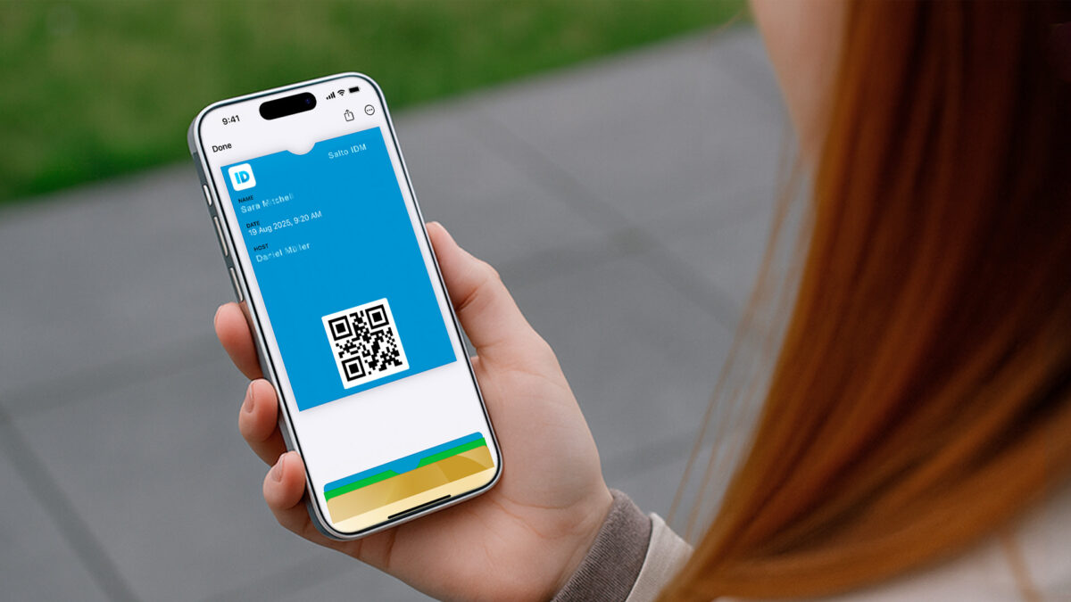 Tjek ind med QR-kode og Wallet-funktion