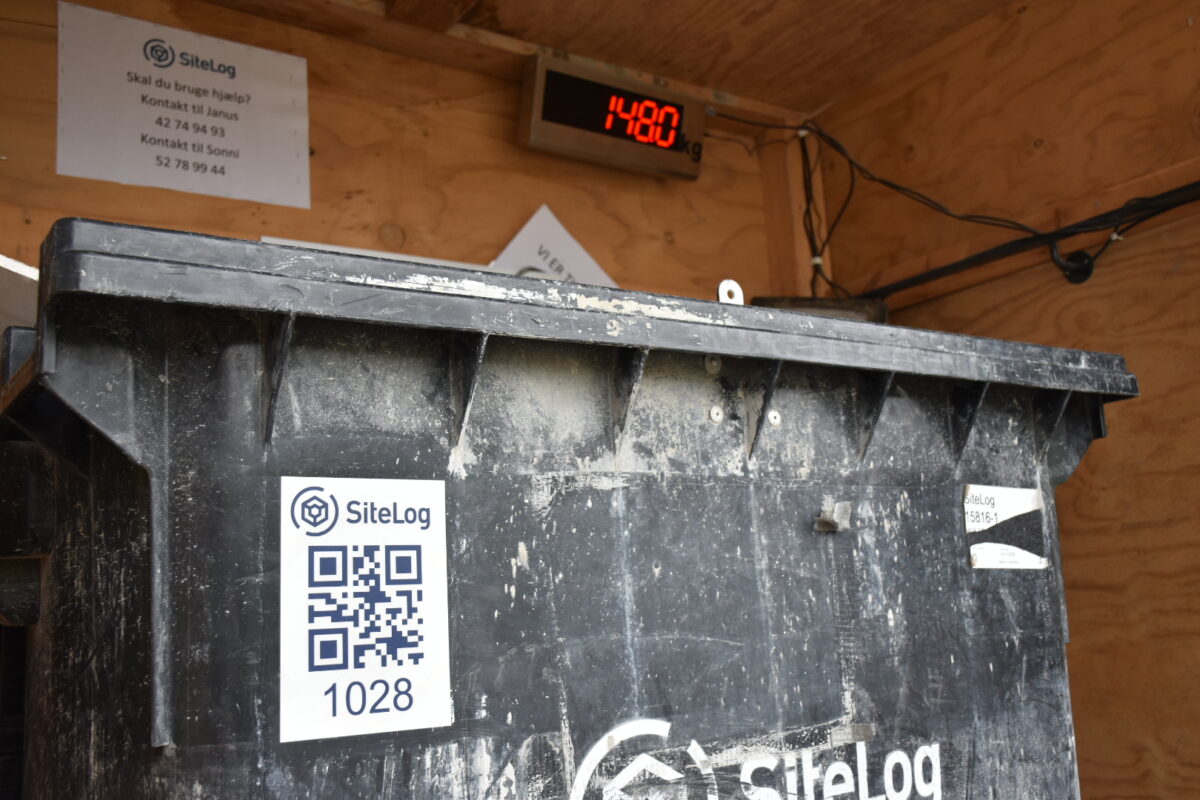 Affaldscontainer fra SiteLog