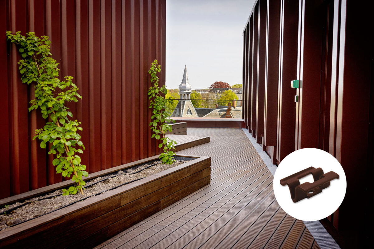 Terrassebrædder med montagebøjle