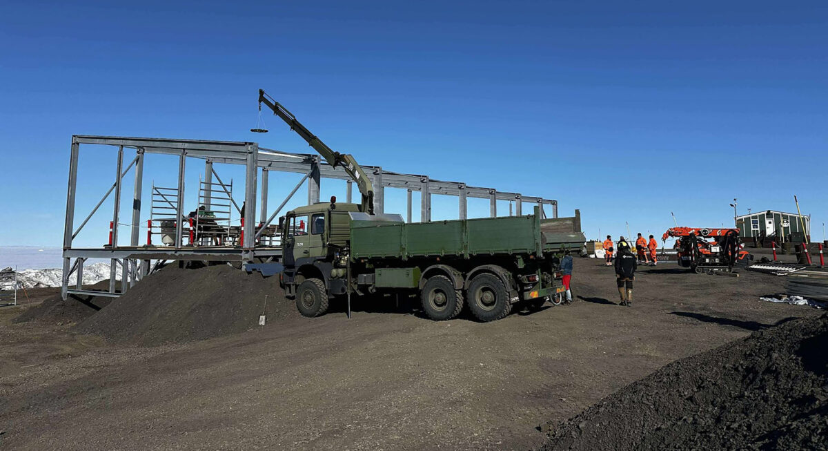 Stålramme til byggeprojekt