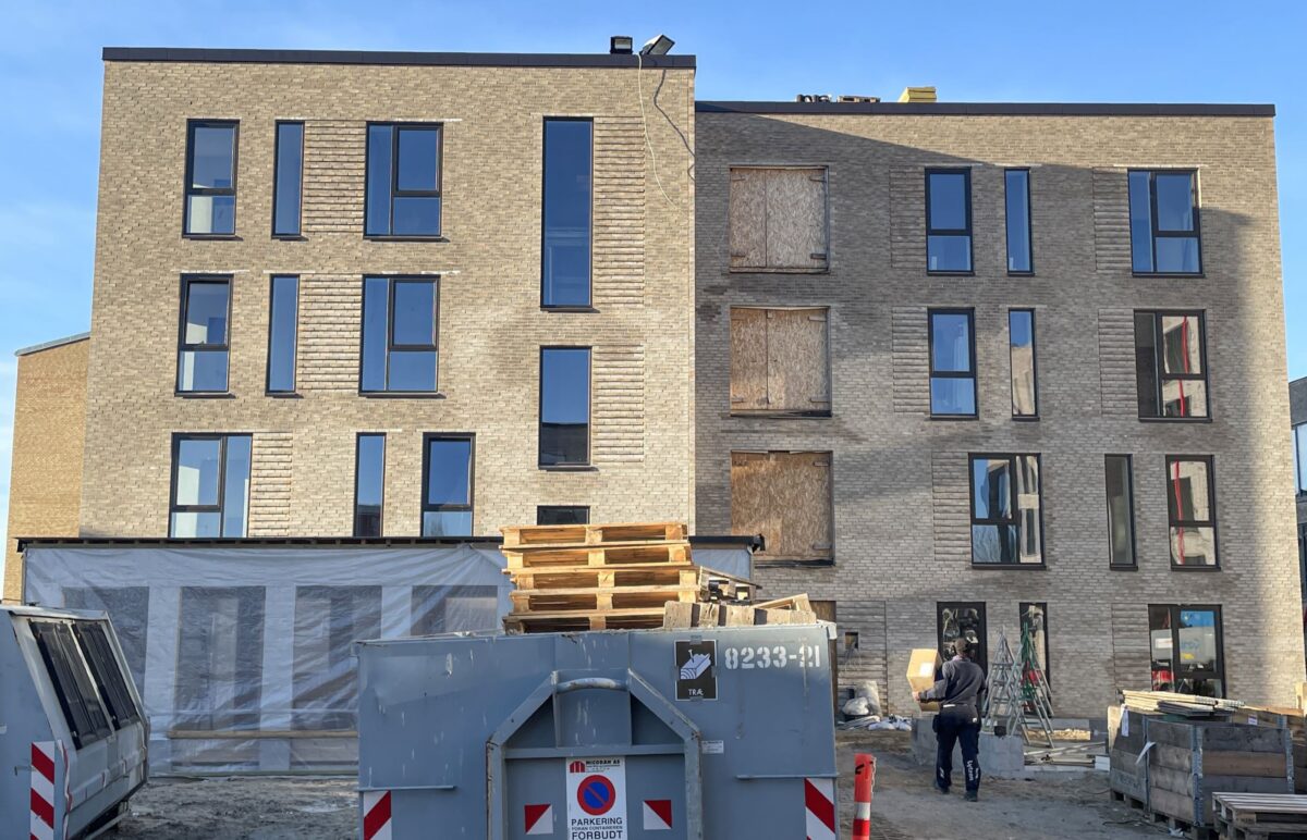 En mand på en byggeplads