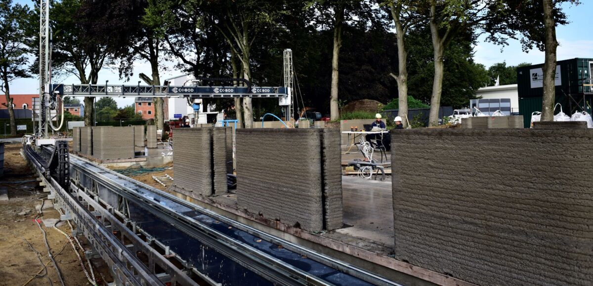 Opførelse af 3D printet bebyggelse