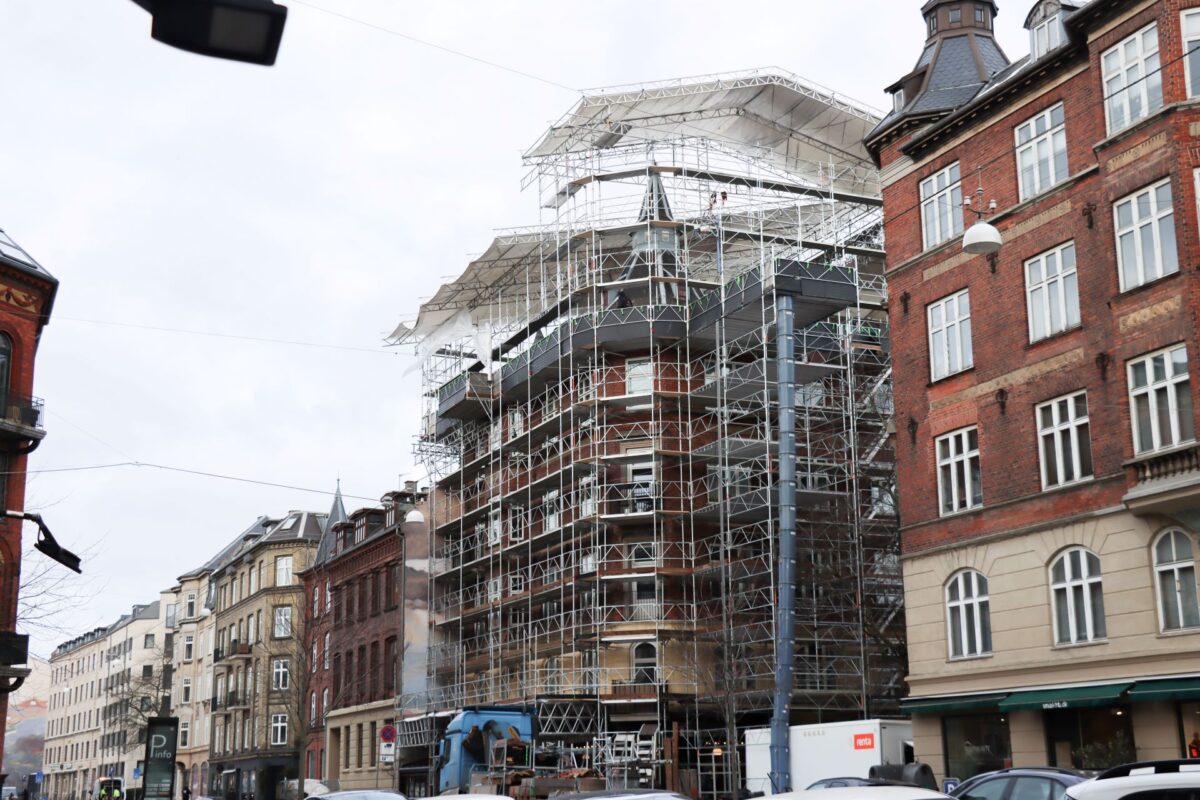 Specielt stillads på Smallegade