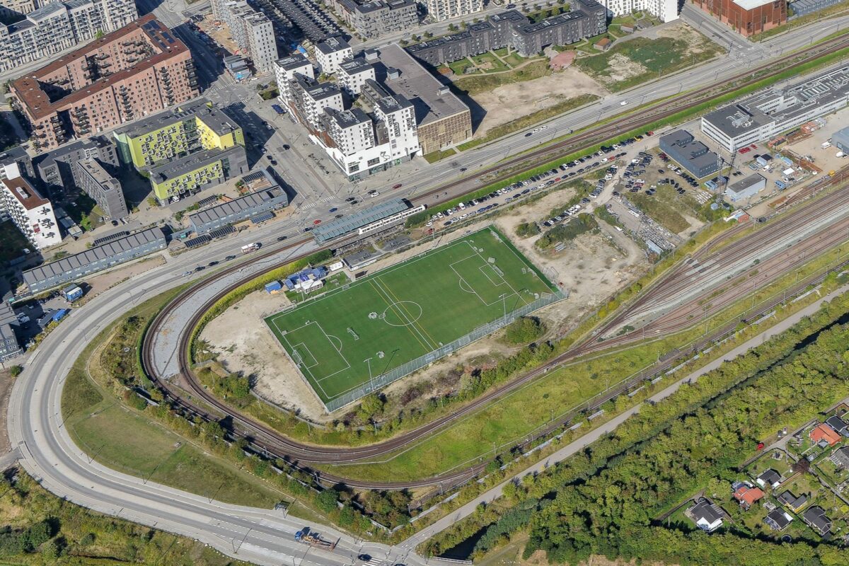 Idrætsparken set fra luften