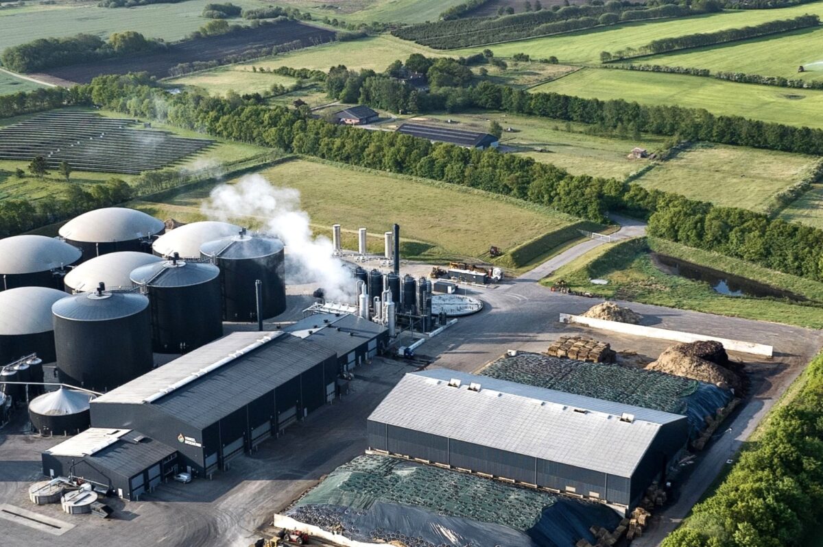 Co2-anlæg set fra luften