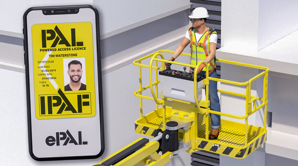 ePAL med person på lift i baggrunden