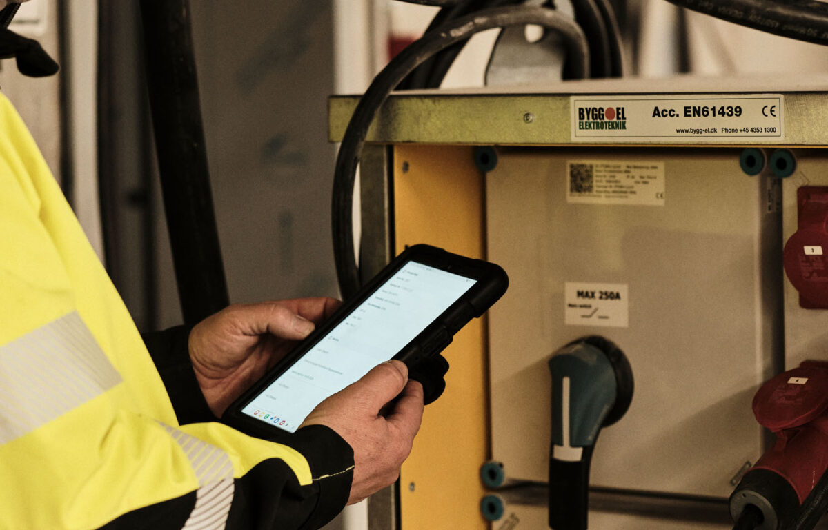 Tablet bruges ifm. arbejde