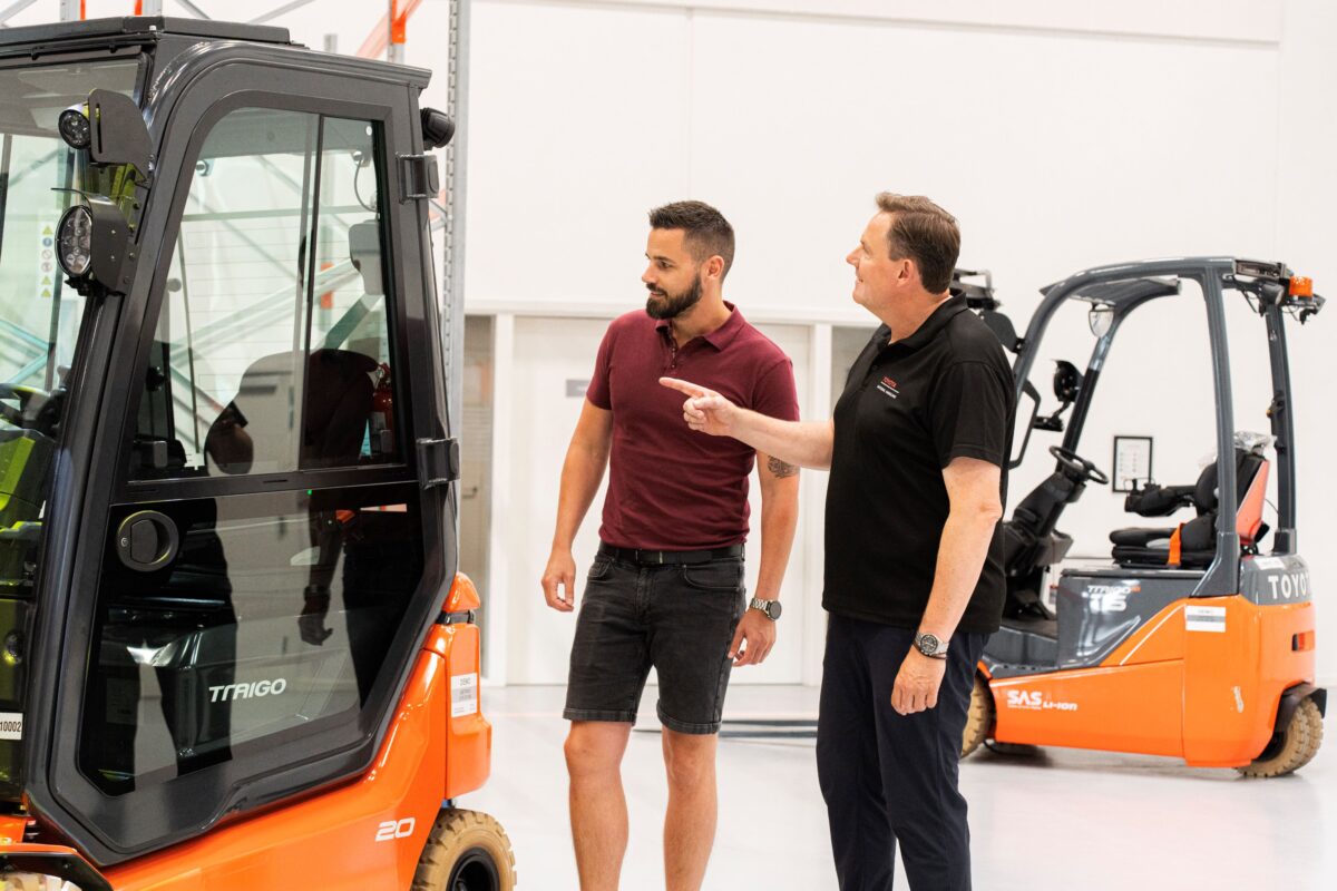 Rådgivning ved Toyota Traigo gaffeltruck