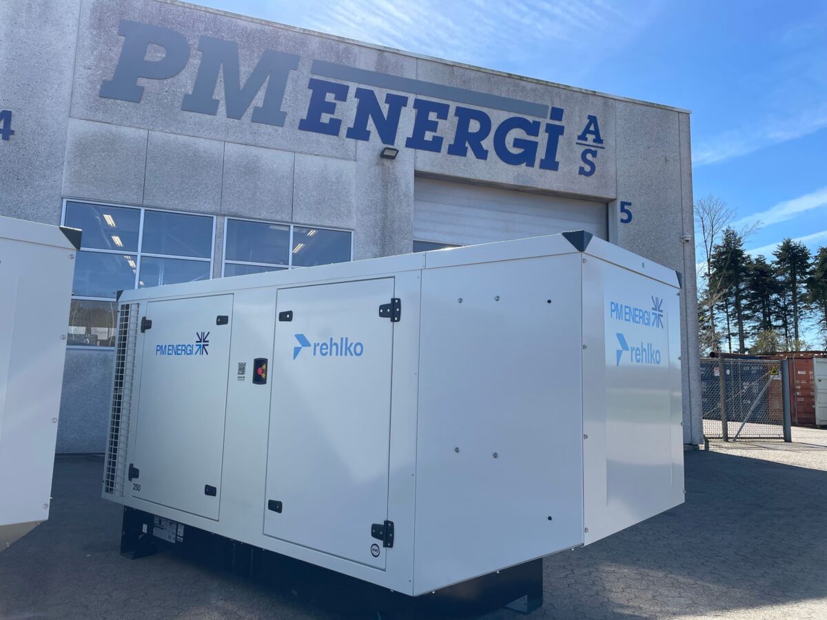 Generator- og nødstrømsanlæg fra PM ENERGI