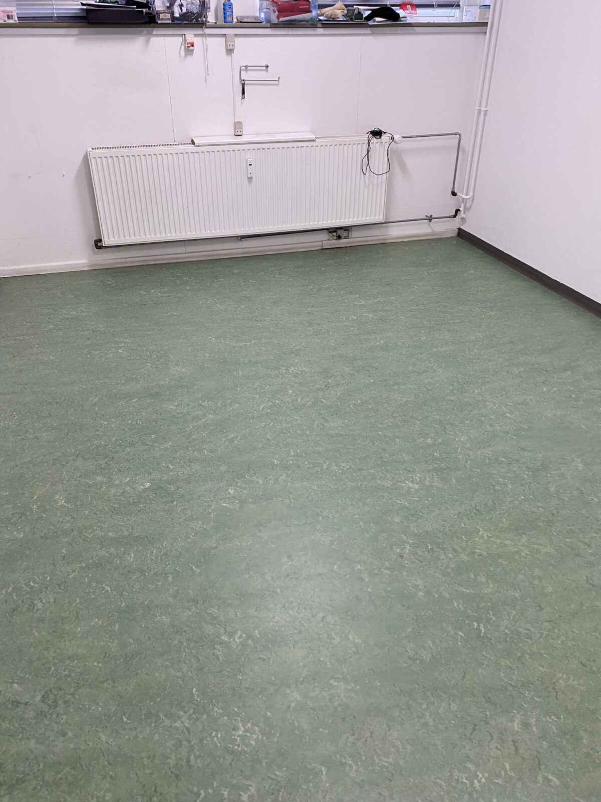 Linoleumsgulv efter behandling