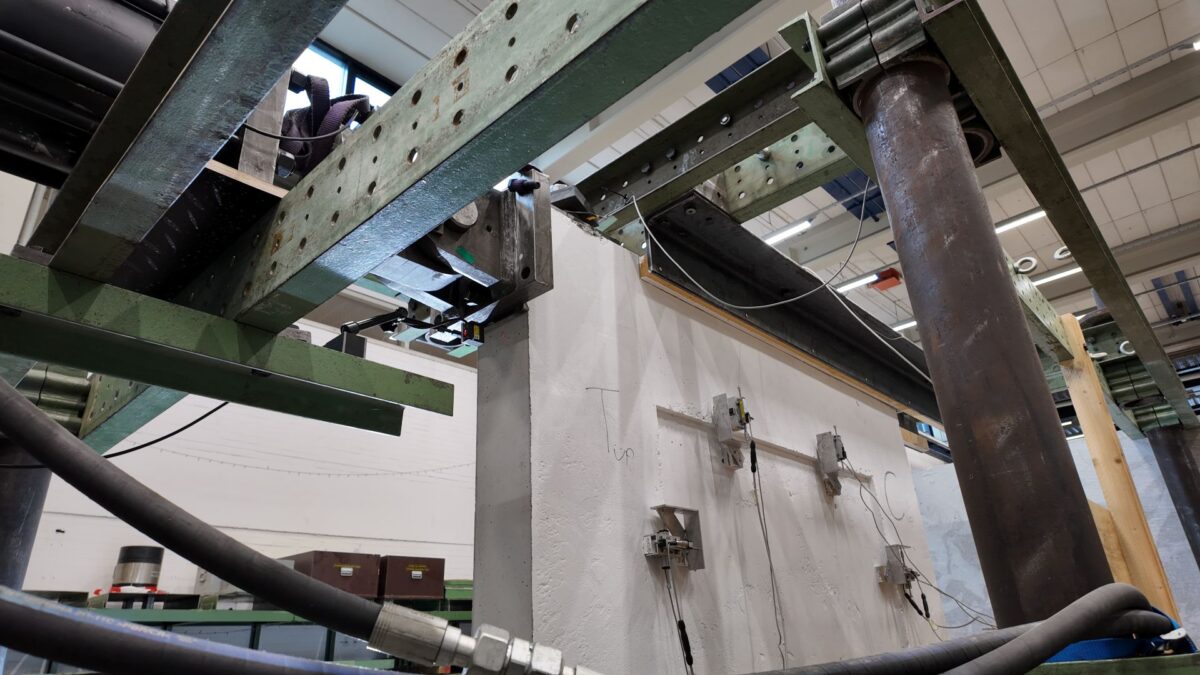 Belastningstest af beton